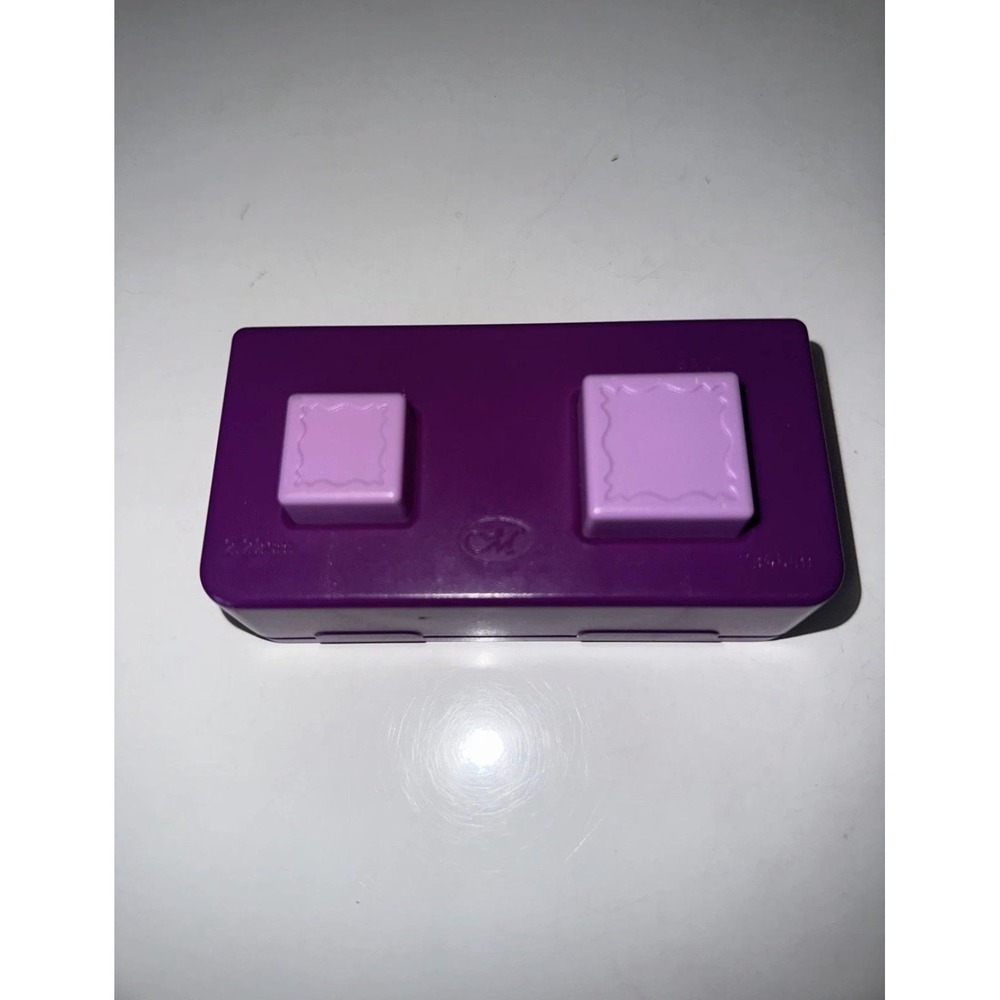 Creative Memories Double Square Craft Punch 1"-1.75" Fancy Edge Scrapbook Tool